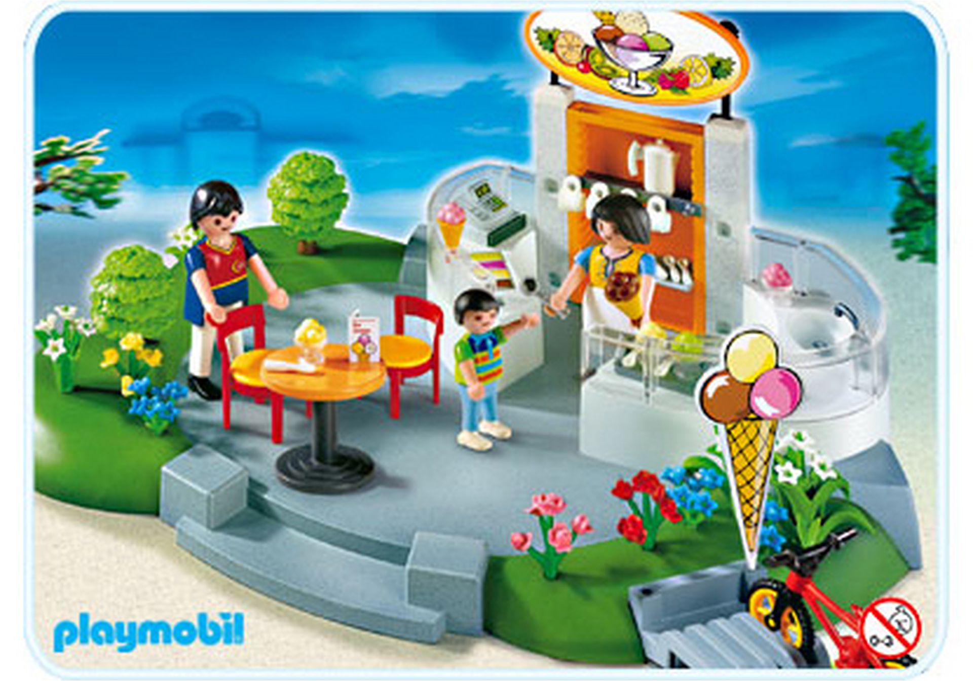 Playmobil Zubehör 4 x Eisbecher Eis 
