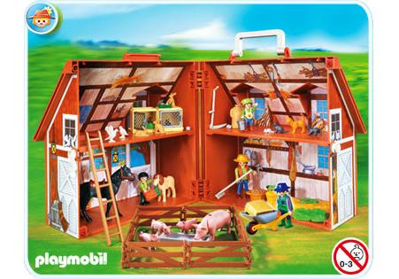 playmobil ferme transportable