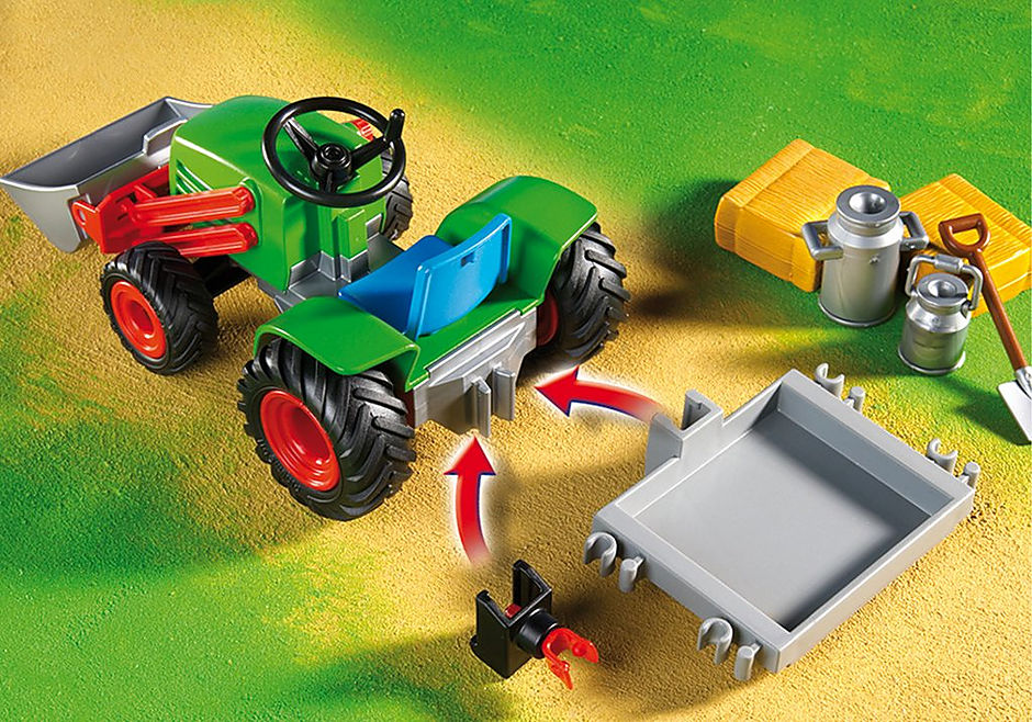 4143 Agriculteur avec tracteur detail image 4