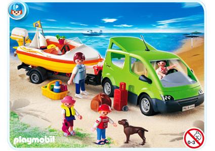 voiture et remorque playmobil