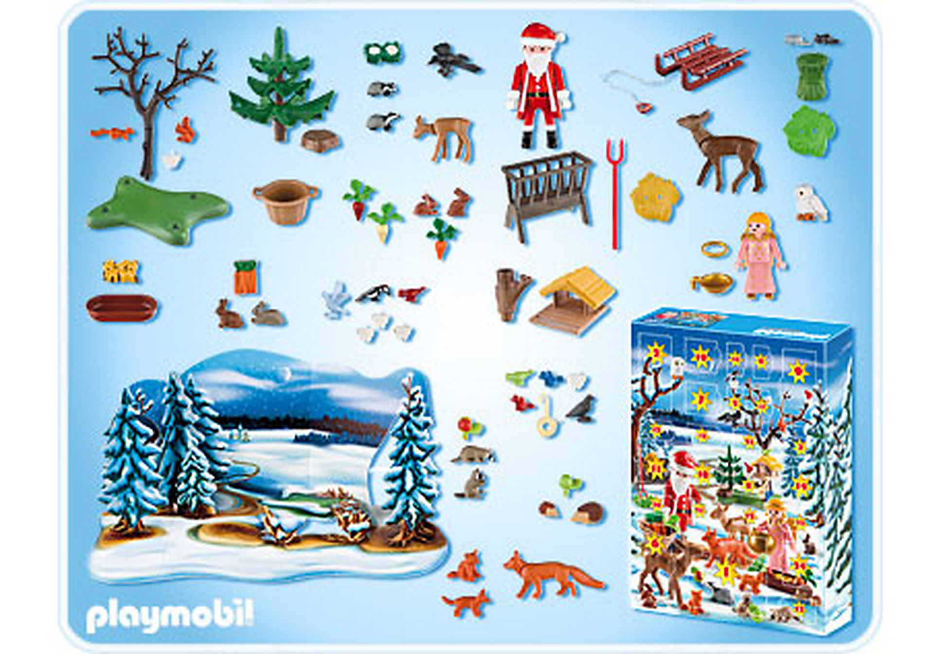 4166-A Adventskalender Weihnacht der Waldtiere zoom image2