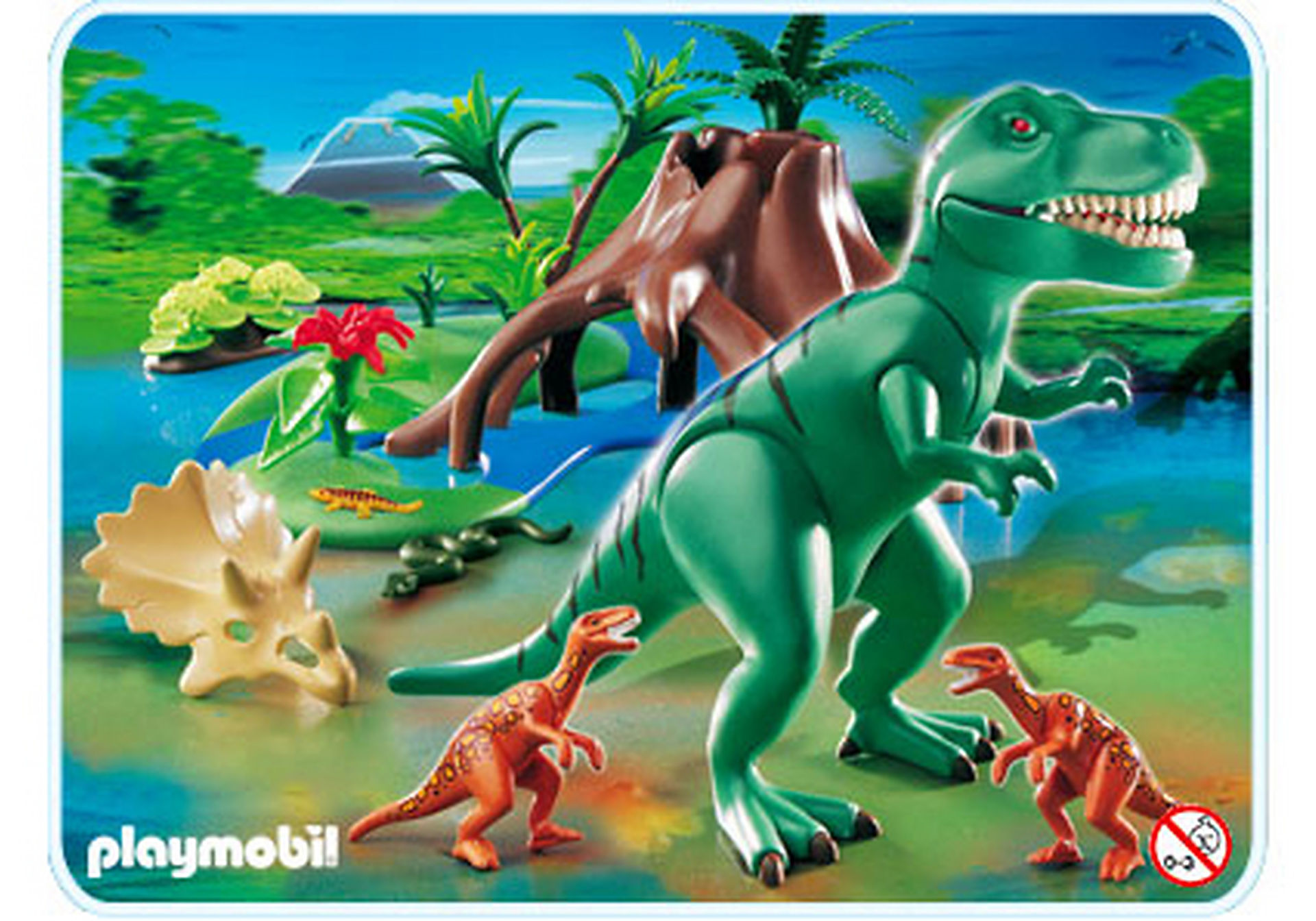 4171-A T-Rex mit Velociraptoren zoom image1