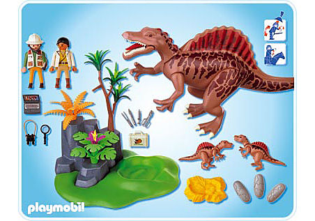 4174-A Spinosaurus mit Dino-Nest detail image 2