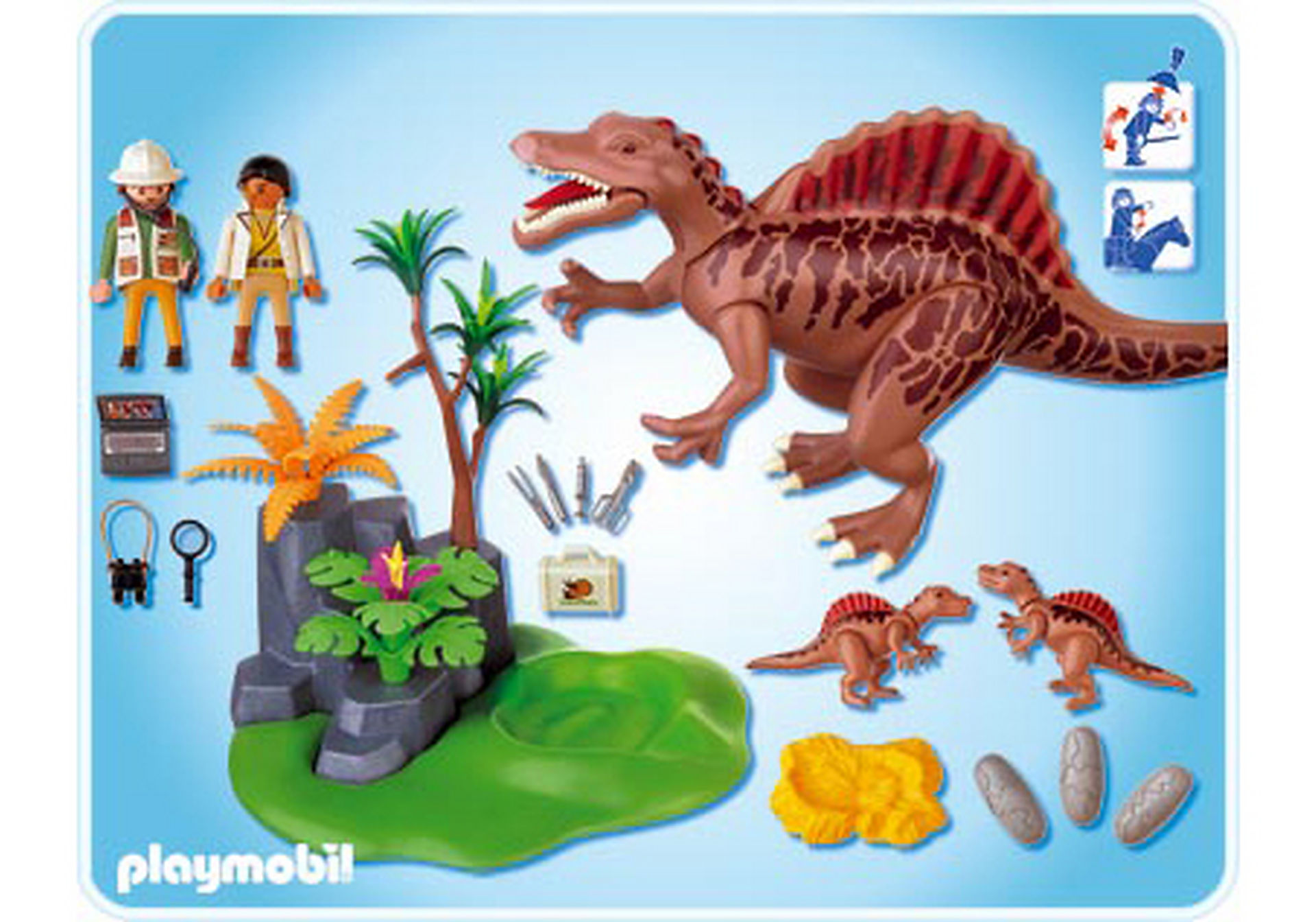 4174-A Spinosaurus mit Dino-Nest zoom image2