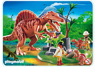 4174-A Spinosaurus mit Dino-Nest detail image 1
