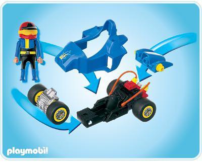 playmobil voiture bleu