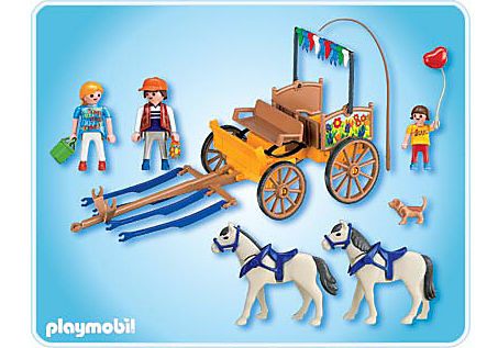 Playmobil - Calèche avec attelage - 5 ans + - Label Emmaüs