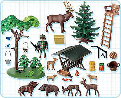 4208-A Garde forestier / animaux / poste de guet detail image 2