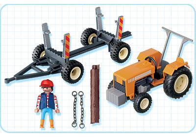 playmobil tracteur forestier