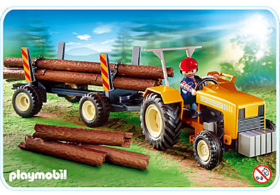 4209-A Traktor mit Langholztransport detail image 1
