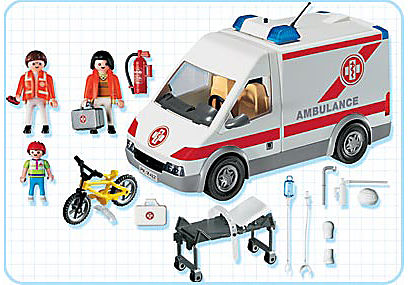 4221-A Ambulanciers / blessé / véhicule detail image 2
