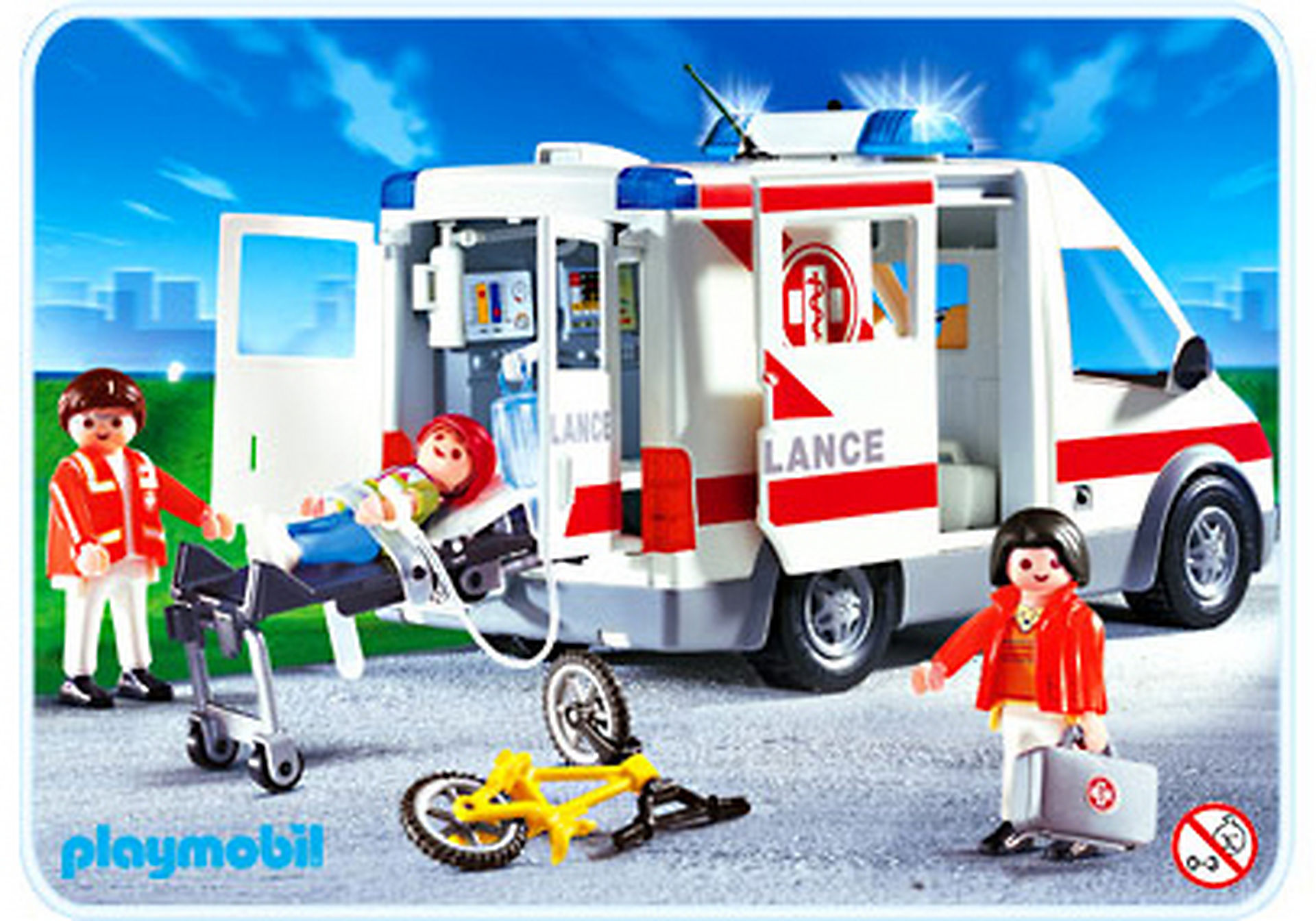 4221-A Ambulanciers / blessé / véhicule zoom image1