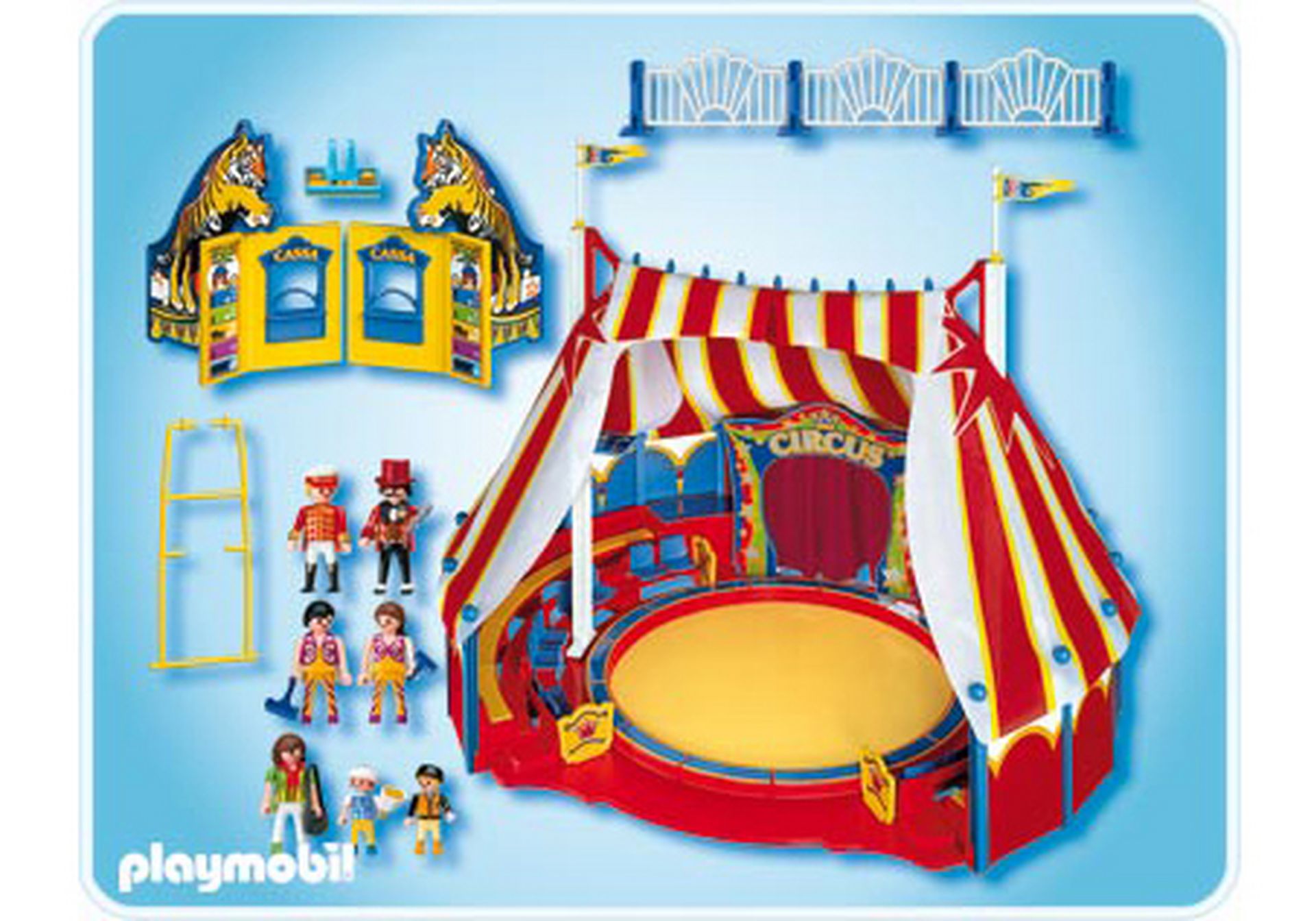 Playmobil Zubehör Zirkus 4230 2x Strahler Scheinwerfer orange  Halterung Manege 