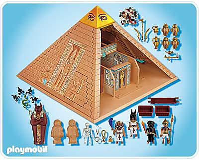 PLAYMOBIL EQUIVALENCE BOITE 4240 PYRAMIDE EGYPTIENNE COMPLETE Sans Boîte ni  notice de montage