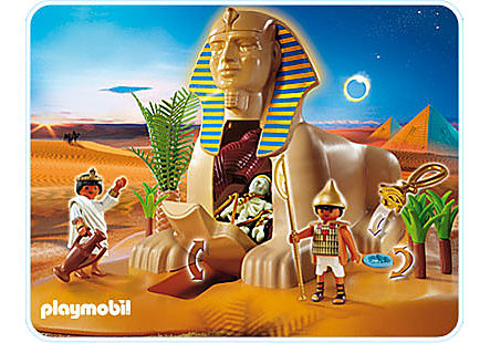 4242-A Sphinx avec momie detail image 1