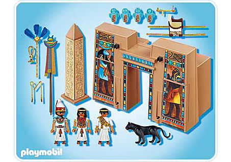 4243-A Pharaon et pylône de temple detail image 2