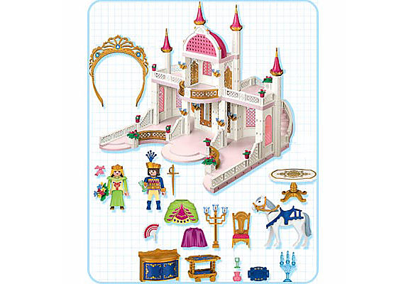 4250-A Märchenschloss mit Prinzessinnenkrone detail image 2