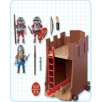 4275-A Soldats romains / tour d'assaut detail image 2