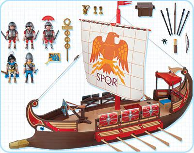 bateau playmobil romain