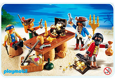 PLAYMOBIL - Pirates et Trésor Royal - Les Pirates Des Ténèbres - Contient 2  personnages et des accessoires