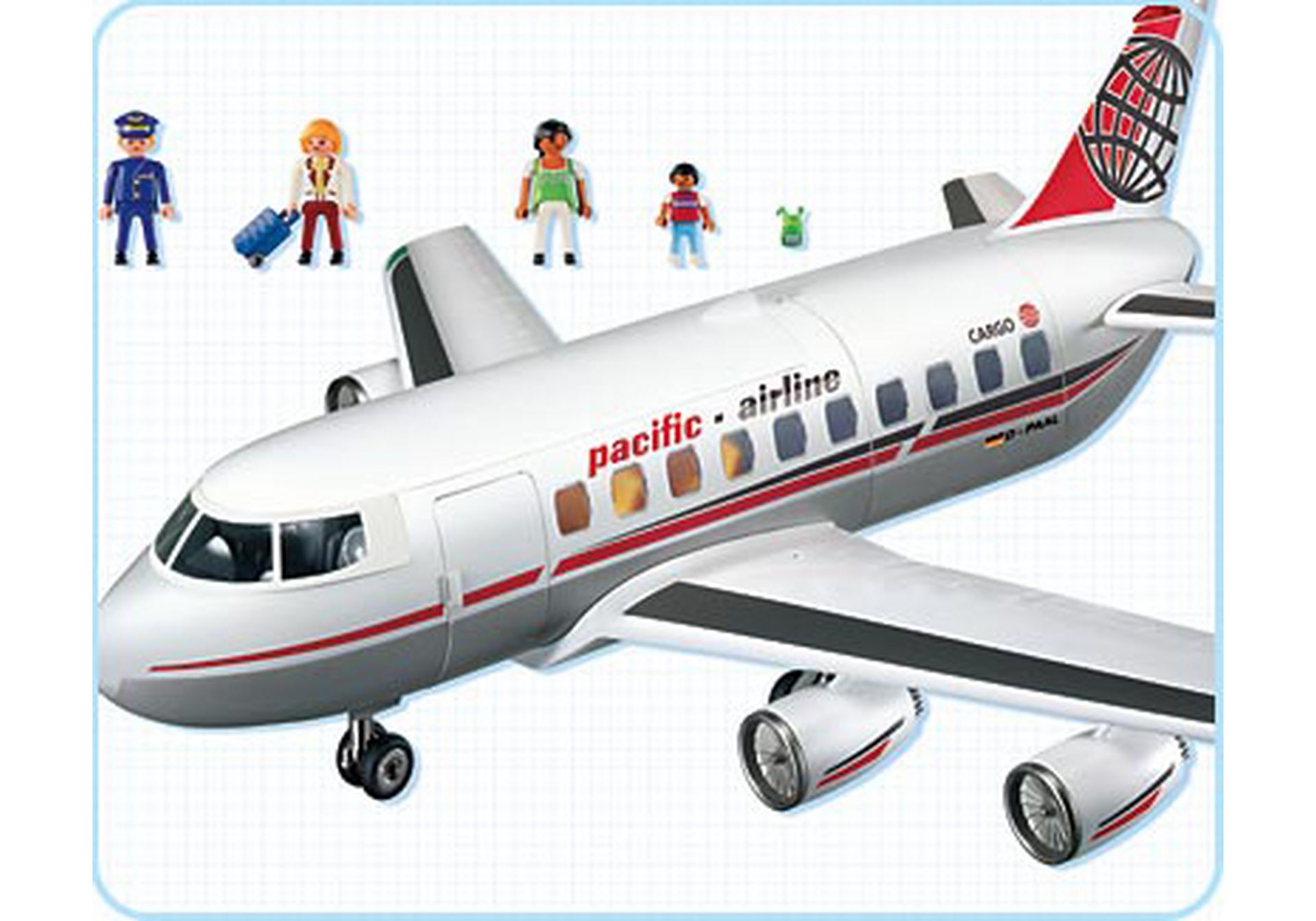 Playmobil Ersatzteil  für 4310 Pacific Airlines Flugzeug Flughafen Erweiterung** 