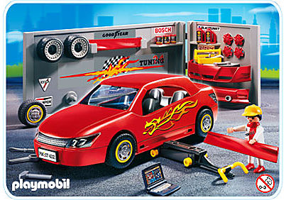 Voiture Avec Atelier Tuning 4321 A Playmobil France