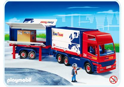 playmobil truck with trailer