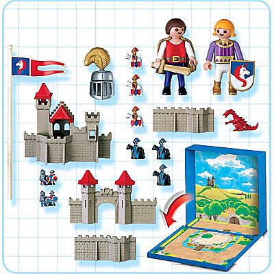 4333-A Micro Playmobil Chevaliers detail image 2