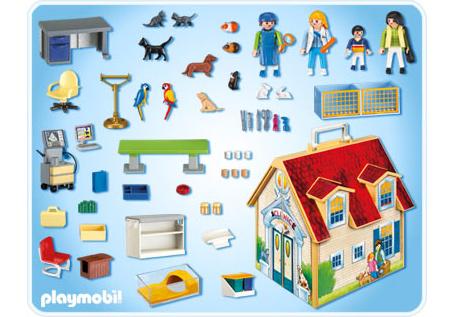 clinique vétérinaire playmobil transportable