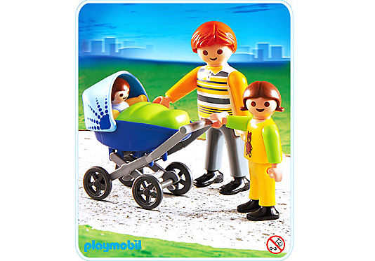 4408-A Papa mit Kinderwagen detail image 1