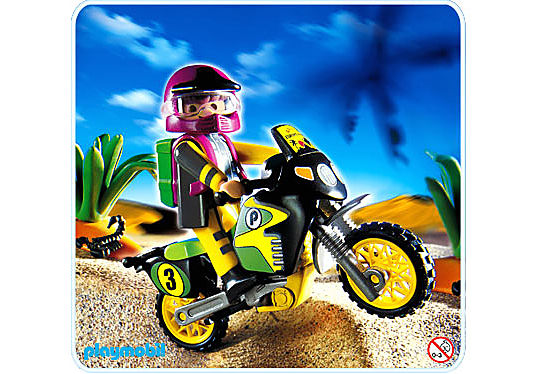 Playmobil Pilote Avec Moto