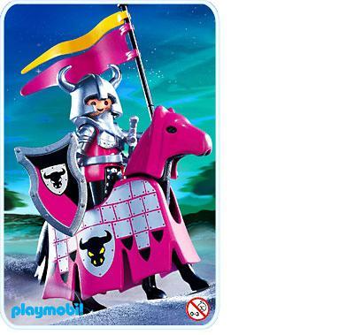 playmobil chevalier taureau