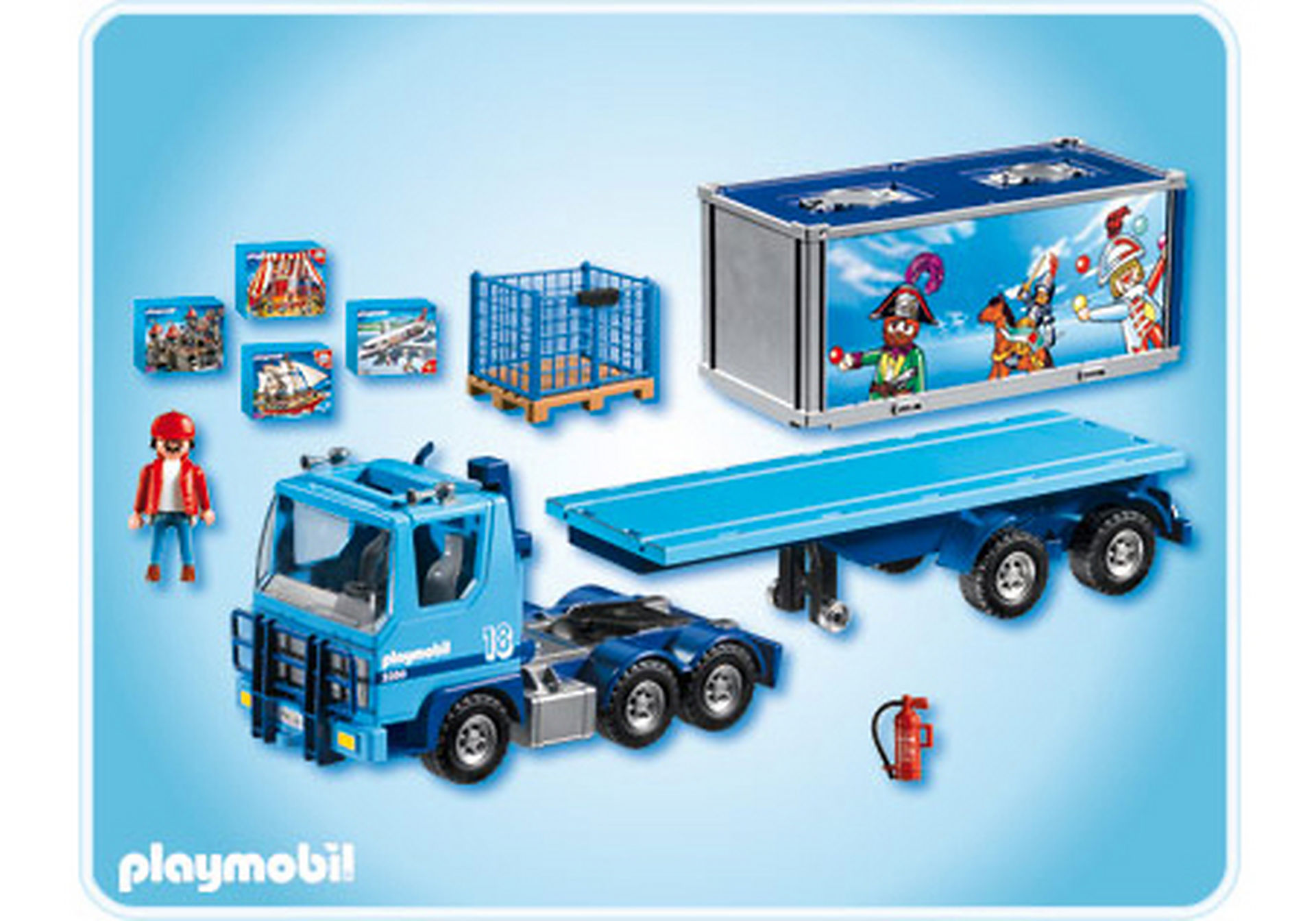 4447-A PLAYMOBIL-Container-Truck zoom image2