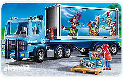 4447-A PLAYMOBIL-Container-Truck detail image 1