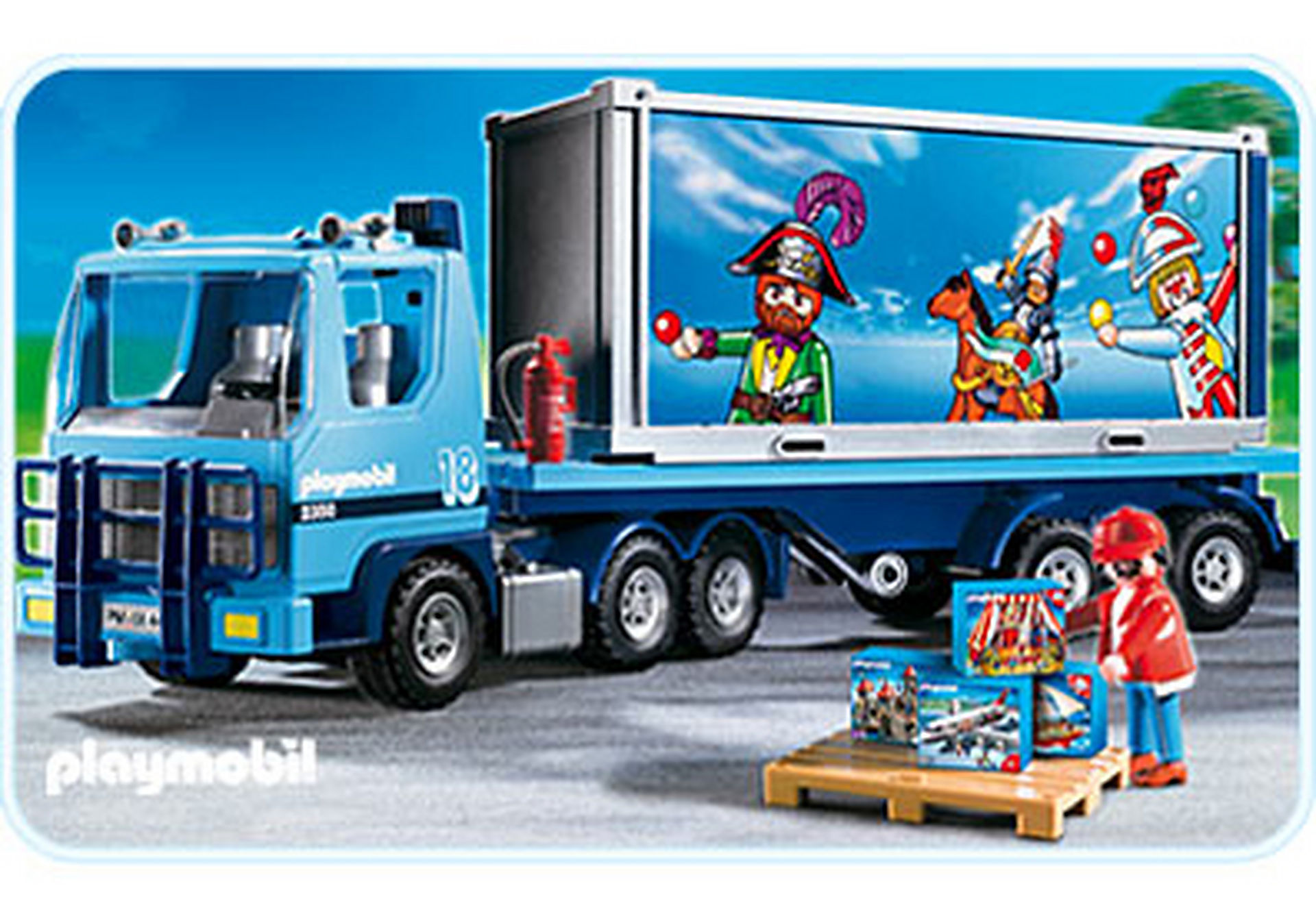 4447-A PLAYMOBIL-Container-Truck zoom image1