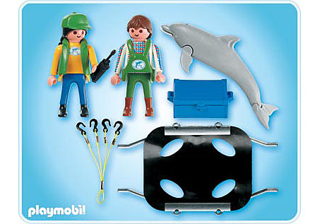 4466-A Tierpfleger mit Delfin detail image 2