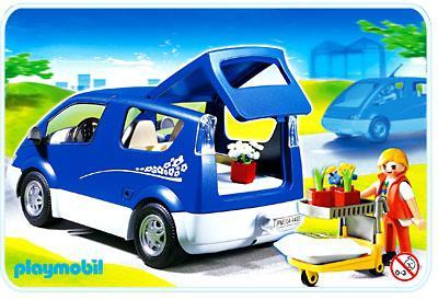 playmobil voiture bleu