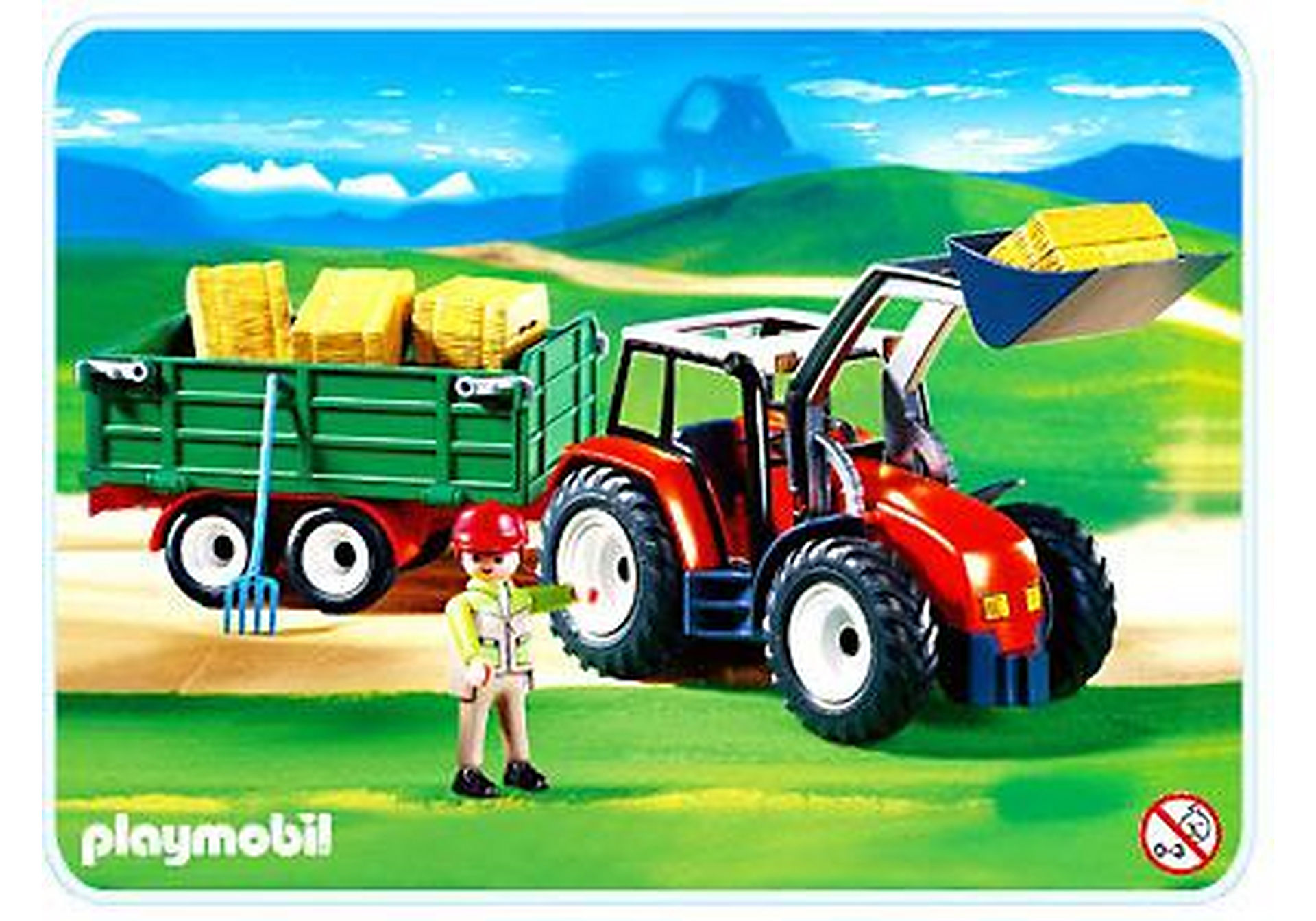 4496-A Großer Traktor mit Anhänger zoom image1