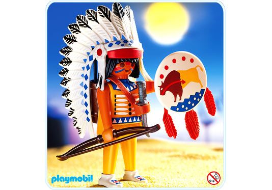 Playmobil Figures Indianer Häuptling      Serie 4 