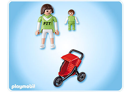 Maman Avec Bebe Et Poussette 4697 A Playmobil