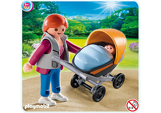 4756-A Mama mit Kinderwagen detail image 1