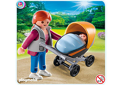 4756-A Mama mit Kinderwagen