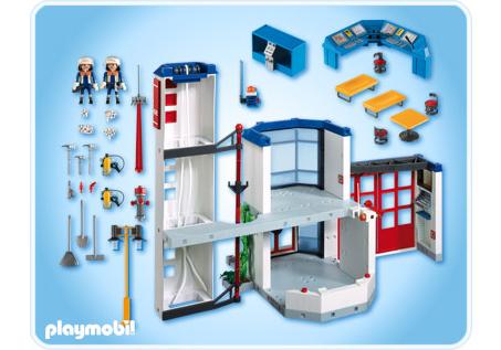 plan caserne pompier playmobil