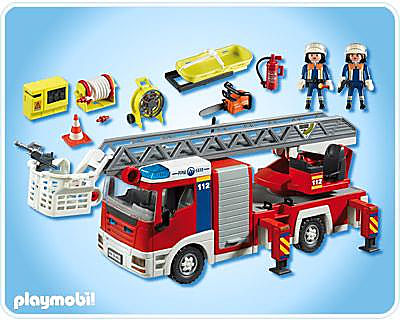 4820-A Camion de pompiers grande échelle detail image 2