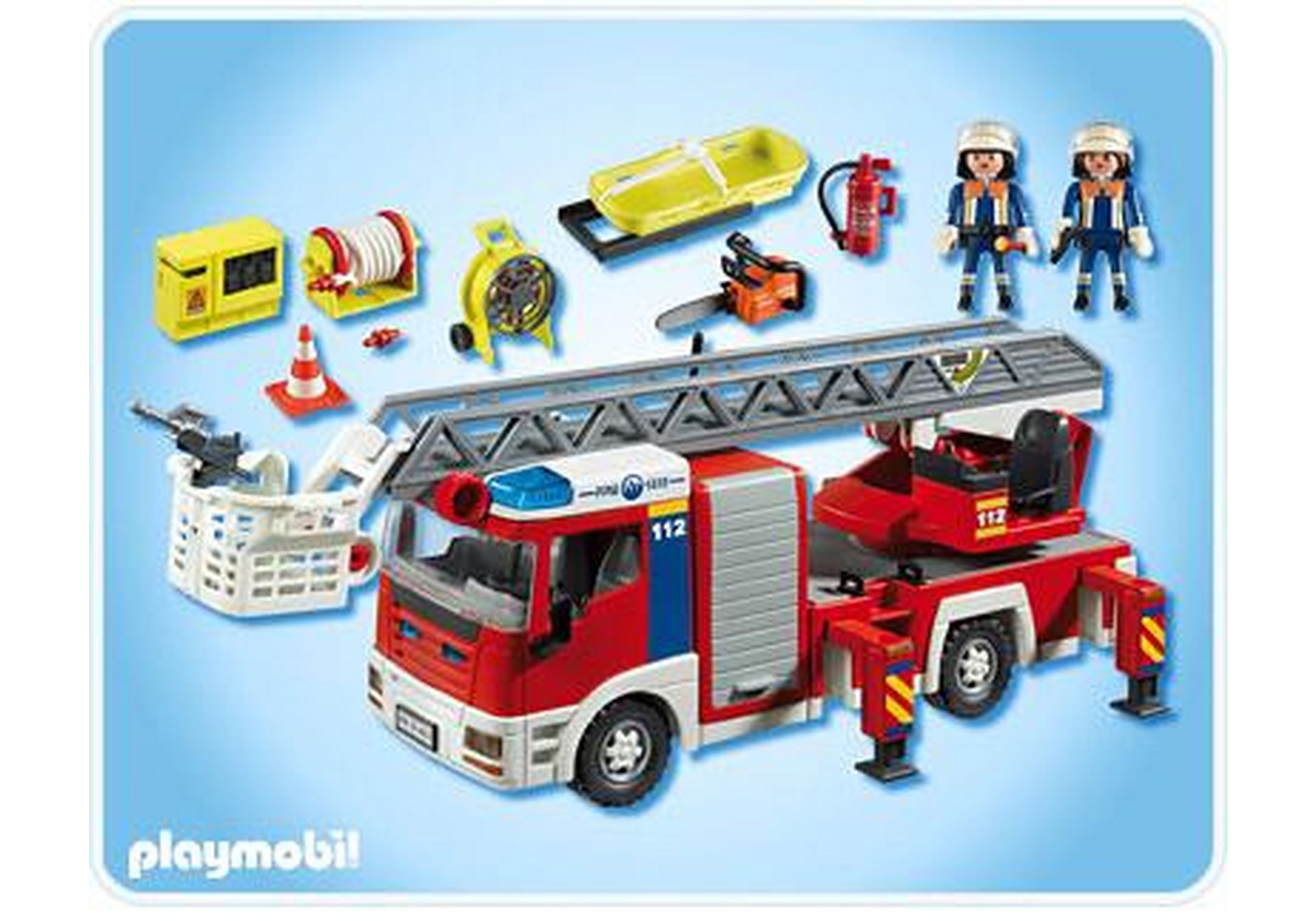 Playmobil Feuerwehr Leiterfahrzeug  Stütze Auslegerstütze aus 4820 #jn611 