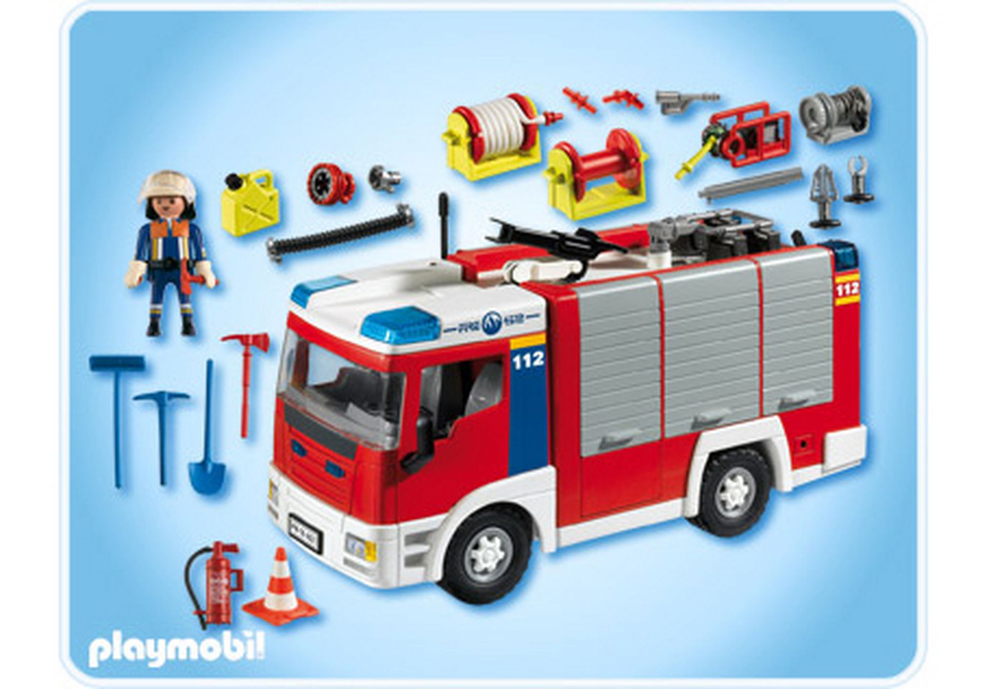 Playmobil Feuerwehr LKW Löschgruppenfahrzeug Ersatzteile 5363 5362 # Pl 23 