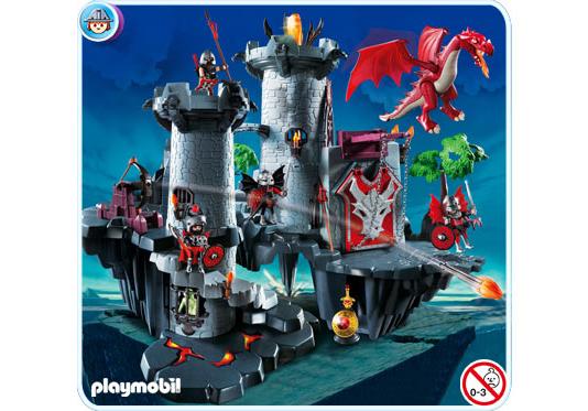 playmobil citadelle dragon rouge