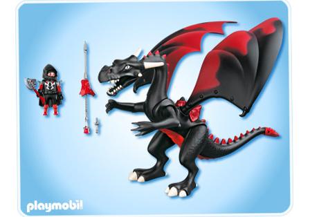 playmobil dragon rouge et noir