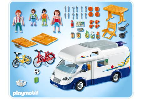 playmobil famille avec camping car