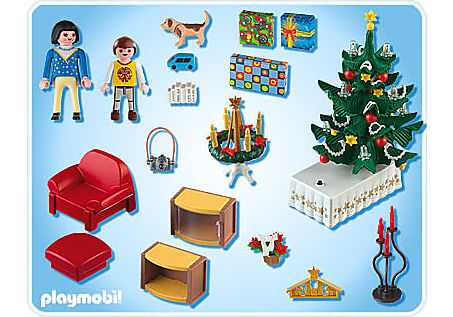 4892-A Salon avec décorations de Noël detail image 2